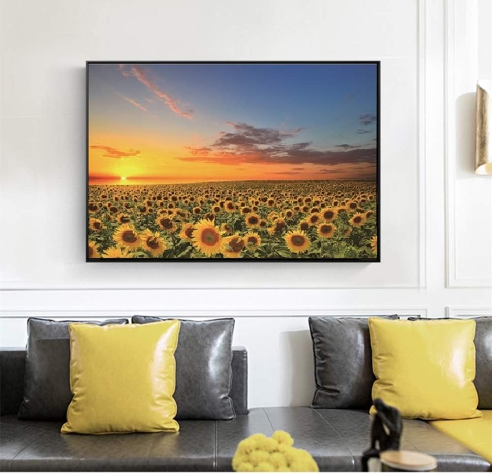 1000 Pieces Puzzles for Adults, Sunflower Jigsaw Puzzle 1000 Piece Sunflower Fields Puzzles for Adult,