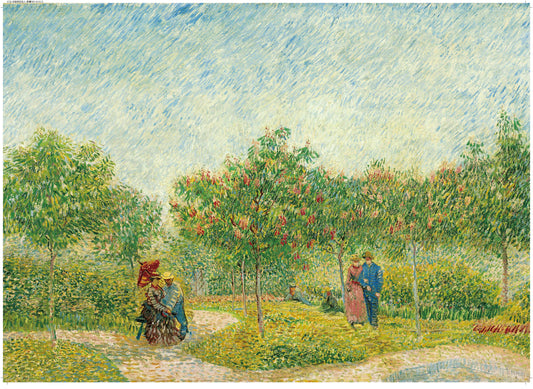 Garden with Courting Couples